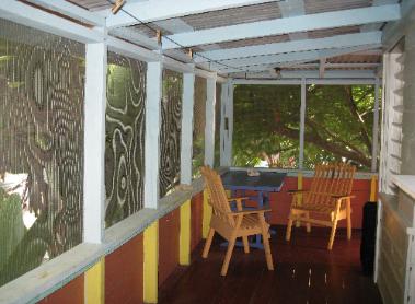 Lush Foliage around Spacious Porches at Cabanas Sunset Belize Placencia