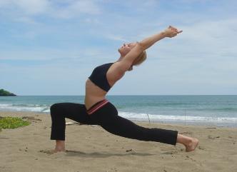 Yoga in Sand at Sunsets Rentals in Placencia, Belize