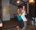 Swing Dancing at Trevors on the beach in Placencia Village, Belize