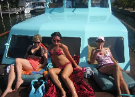 Boating Day Trip. One of the many village excursions one can do while staying at Sunsets Cabanas in Placencia, Belize 